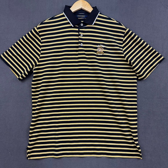 Polo Golf Ralph Lauren Shirt Mens Large Striped U.S. Open Oakmont 2010 Golf - Picture 1 of 13